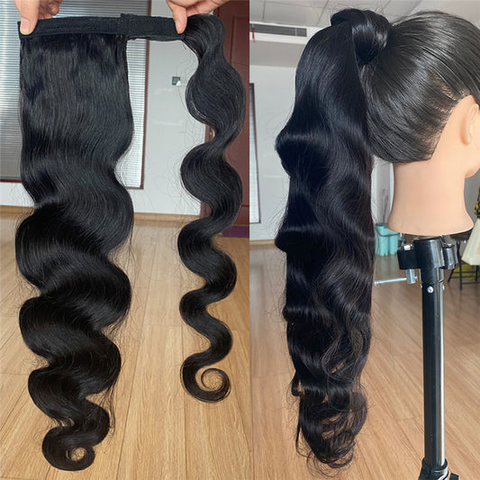 Extension Queue de Cheval en Cheveux Naturels Jurchen - Prestige Cosmetics