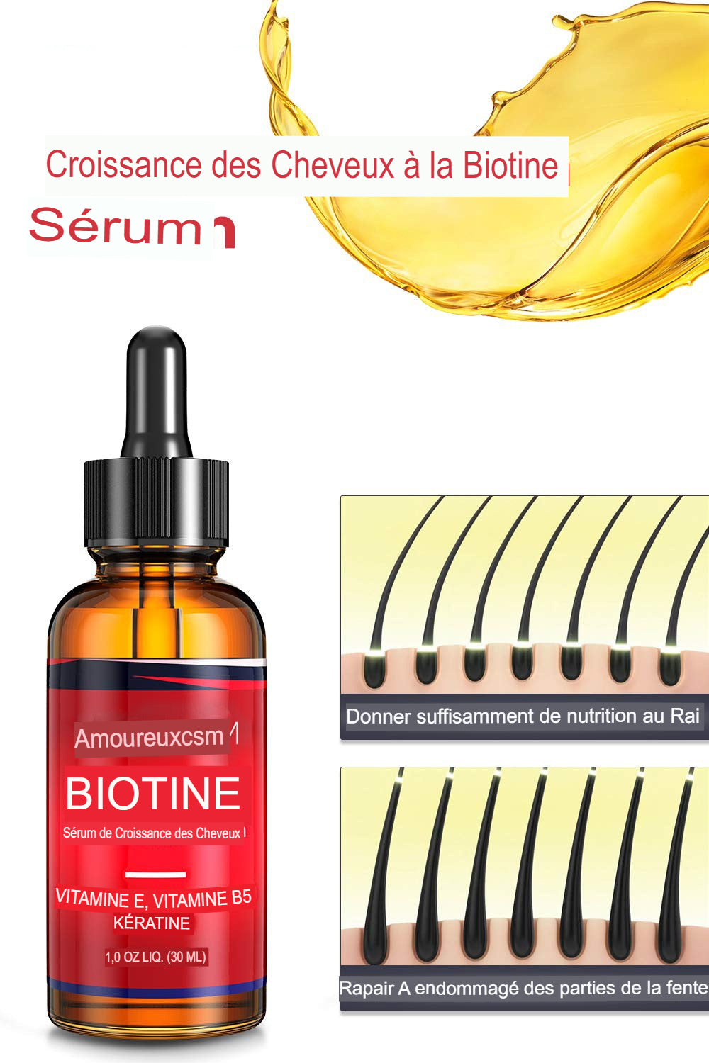 Ingwer &amp; Biotin Anti-Haarausfall-Serum
